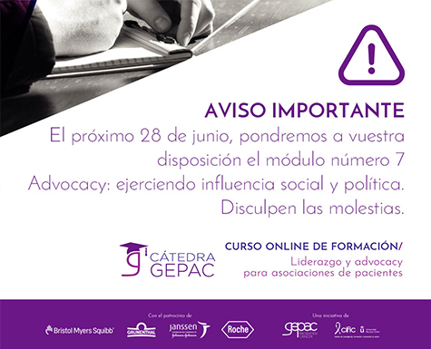 Aviso importante